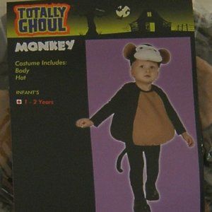 Monkey Halloween Costume One Piece Plush